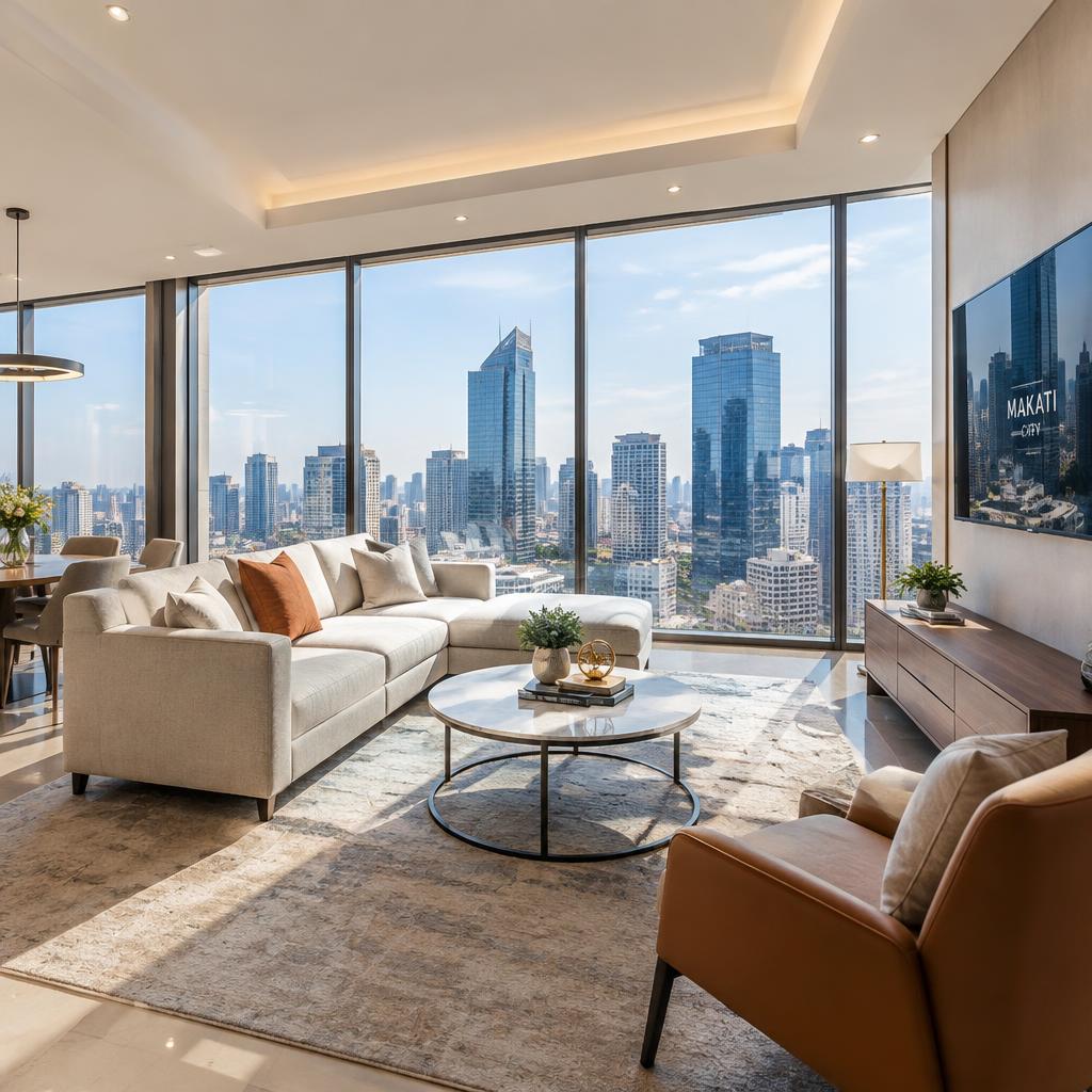 Bright 2BR corner unit near Ayala Avenue